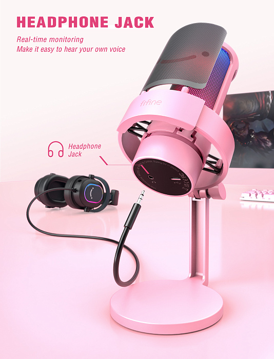 Купить  USB-микрофон FIFINE AmpliGame A8, Pink-5.jpg